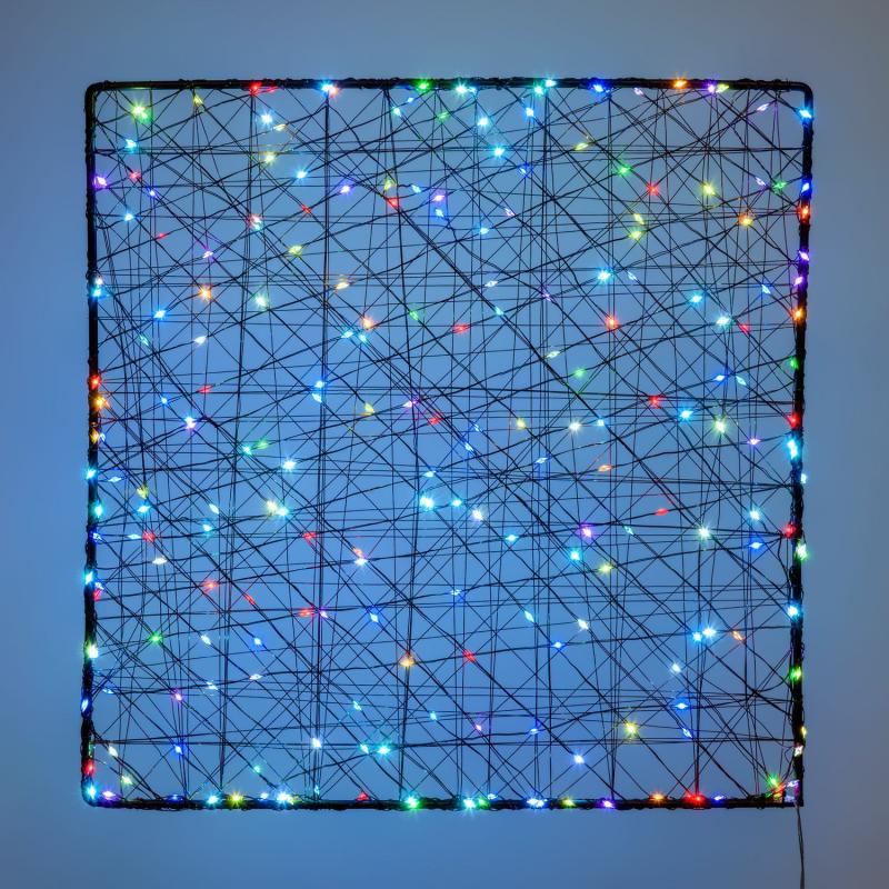 2D Figure Lights | 50cm, 240 Color Changing RGB MicroLEDs Square Brown Metal Panel – MICROLED FIGURES 2D Figure Lights 2D Figure Lights