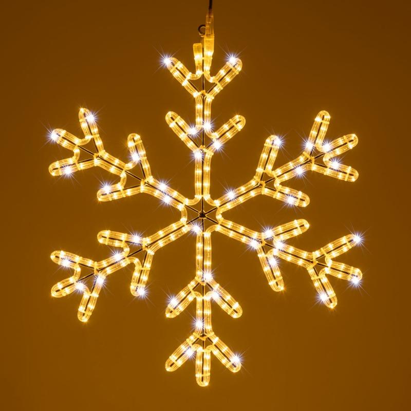 2D Figure Lights | 68 x 68 cm Rope Light Snowflake, 253 warm white and white LEDs – PML series 2D Figure Lights 2D Figure Lights