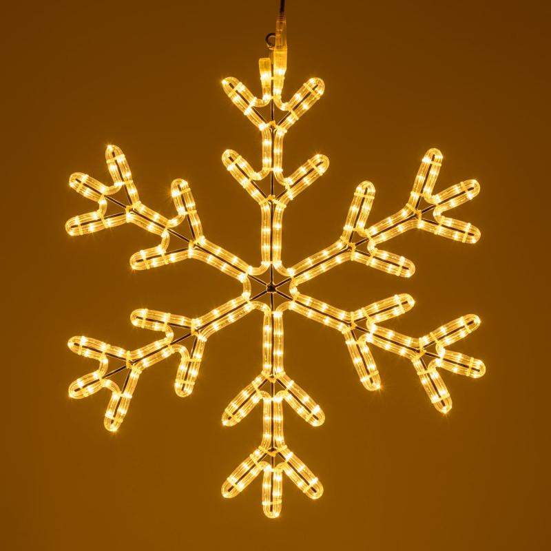 2D Figure Lights | 68 x 68cm Rope Light Snowflake, 253 warm white LEDs – PML series 2D Figure Lights 2D Figure Lights