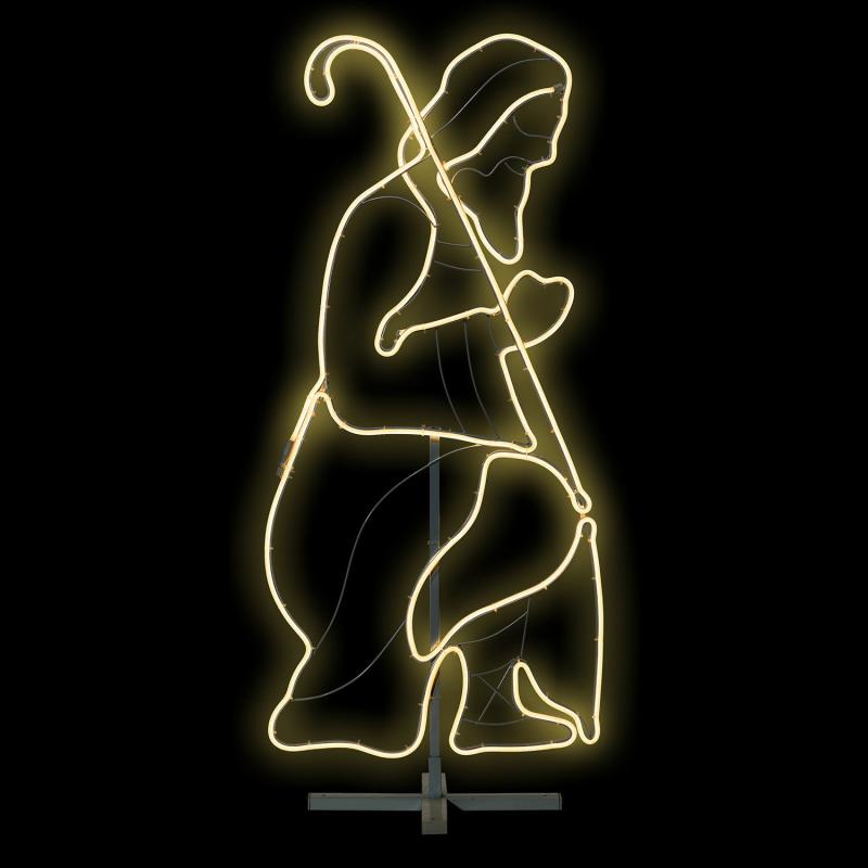 2D Figure Lights | Praying Joseph Figure, Rope Lights Neon Effect, 115 cm, 720 Leds, Warm White – LED NEON FIGURES 2D Figure Lights 2D Figure Lights