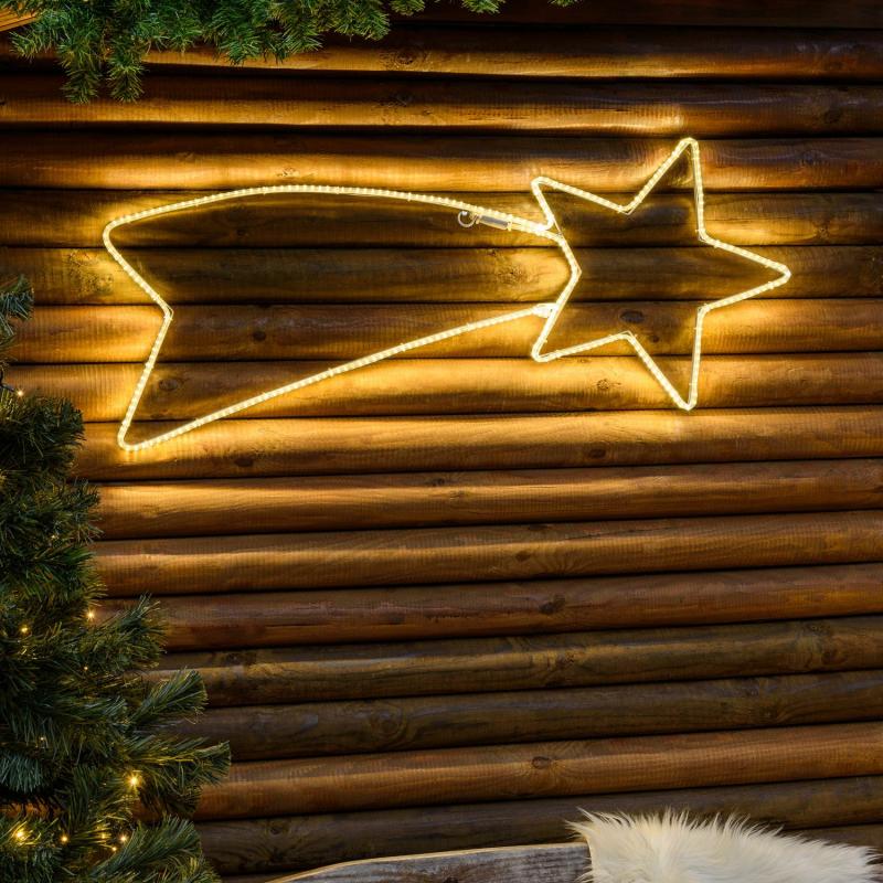 2D Figure Lights | Ultra Bright Rope Light Comet Star, 100 x 40 cm, 288 Warm White LEDs 2D Figure Lights 2D Figure Lights