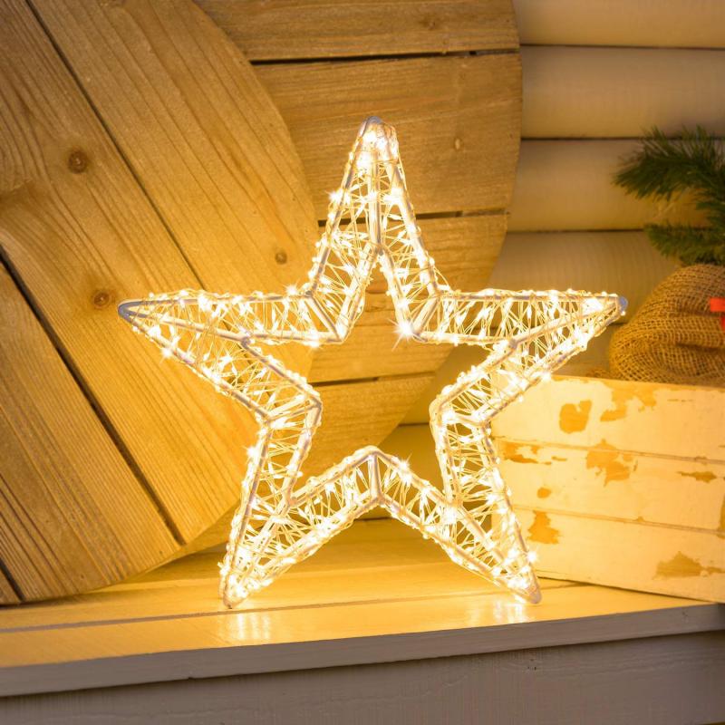 3D Figure Lights | Ø 35 cm, White Star 3D, 800 high-density Warm White and White MicroEDs, for indoor use – MICROLED FIGURES 3D Figure Lights 3D Figure Lights