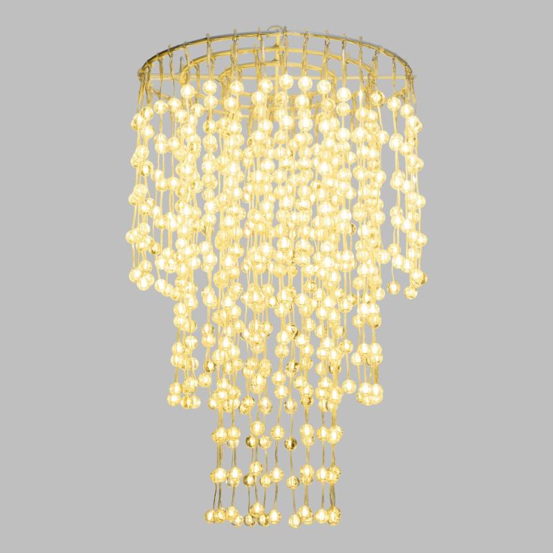 3D Figure Lights | Decorative cascading chandelier, 574 Warm White LEDs spheres, h 55 cm 3D Figure Lights 3D Figure Lights