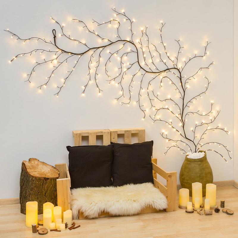 Branch Lights | 3m Brown Branch Lights, 288 Warm White LEDs, Brown Cable Branch Lights Branch Lights