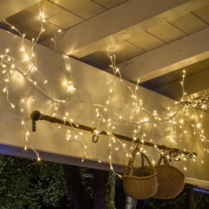 Branch Lights | 3m White Branch Lights, 288 Warm White LEDs, White Cable Branches & Tree Lights Branch Lights