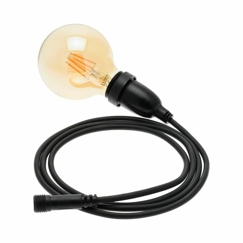 Cables With Lampholder | Suspension Dimmable LED Globe Bulb Light, Ø95mm 8 watts, 1m Black Cable – Vintage Led Pro Accessories Cables With Lampholder