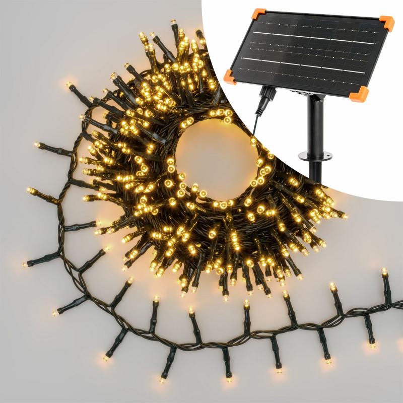 Cluster and Minicluster Lights | 20m Solar Mini Cluster Light String, 1000 Warm White Led, Power Bank with USB charging Cluster & Minicluster Lights Cluster & Minicluster Lights