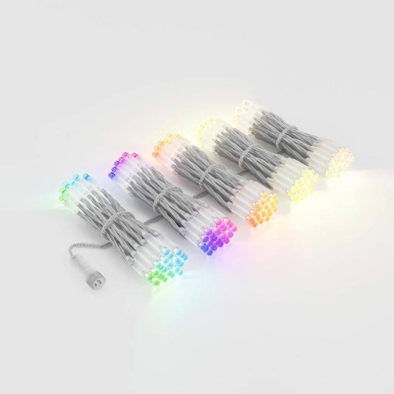 Curtain Lights | 0,5 x h 4 m, 250 LEDs RGB and Warm White Curtain Lights Twinkly Pro, Clear Cable – TWINKLY PRO Curtain & Net Lights Curtain Lights