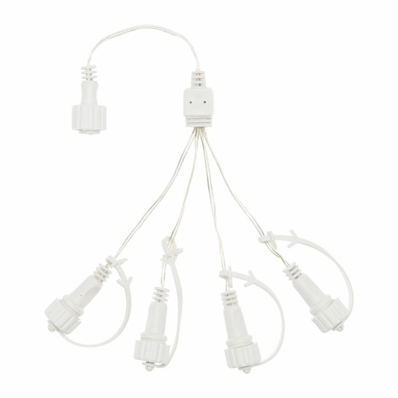 Extension Leads and Multi-Connectors | Smart Connect 4 Way Connector, Clear Cable – SMART CONNECT Accessories Extension Leads & Multi-Connectors