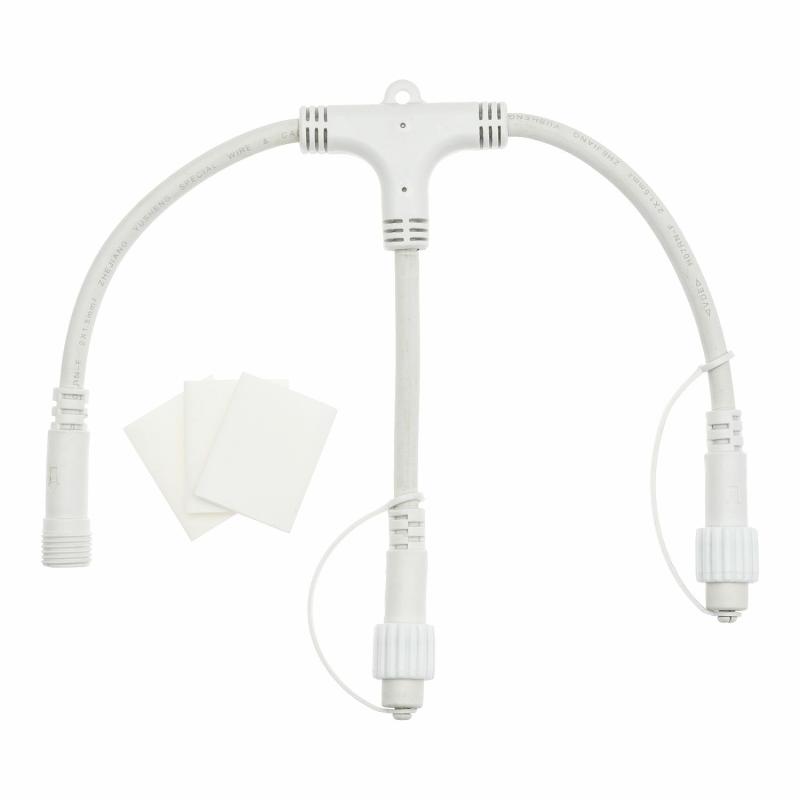 Extension Leads and Multi-Connectors | VINTAGE LED PRO 2 Way Connector, White Cable – Vintage Led Pro Accessories Extension Leads & Multi-Connectors