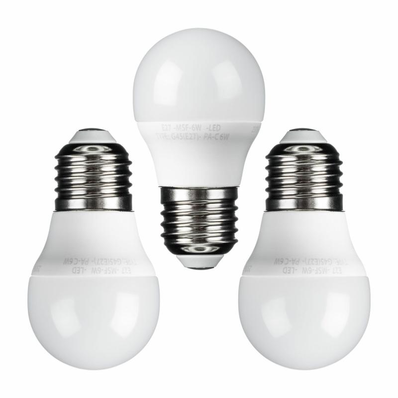 Festoon Bulbs | Set of 3 E27 Ø 45 mm Mini Sphere LED Bulbs, 6W, Warm White Accessories Festoon Bulbs