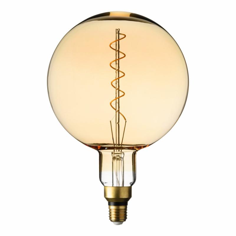 Festoon Bulbs | Vintage Maxi Globe Bulb 200mm, Spiral LED, 4W E27 Warm White Accessories Festoon Bulbs