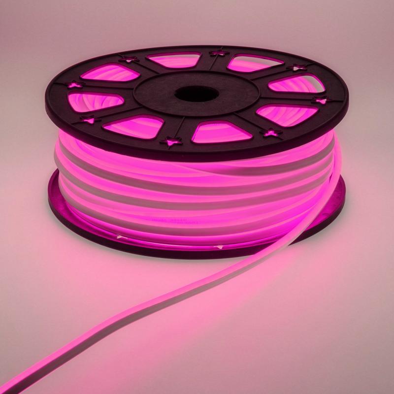 LED Neon Flex | 50m 6000 Pink LEDs Neon Effect Rope Lights, 16mm, 230V LED Neon Flex LED Neon Flex