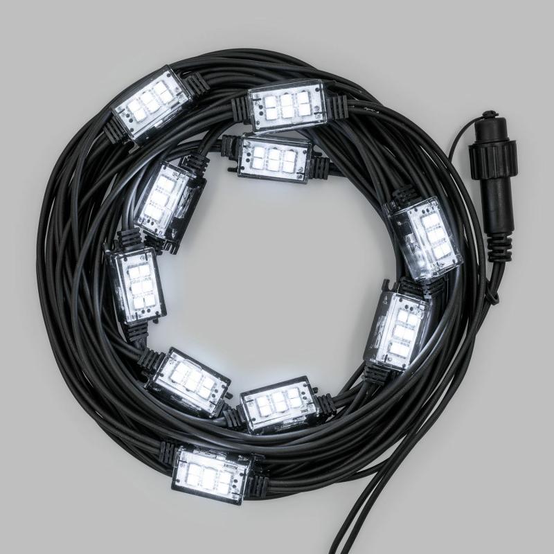 LED Strings | 10m 10 White StroboLED String Lights, Black Cable, Connectable – PML series LED Strings LED Strings