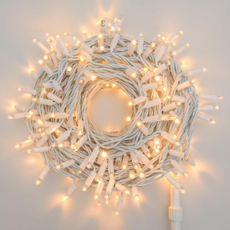 LED Strings | 20m 200 Warm White Maxiled String Lights, White Cable, Connectable, IP67 – PML series LED Strings LED Strings