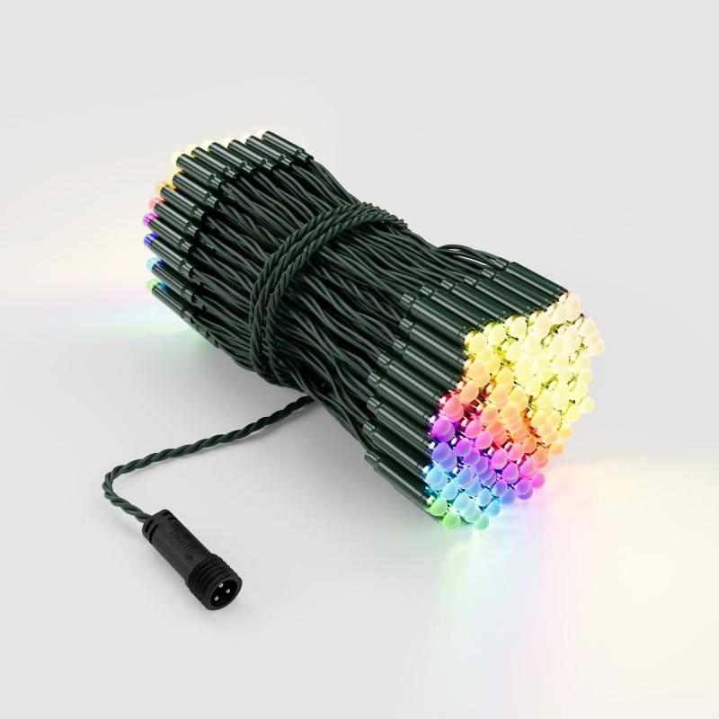 LED Strings | 25m, 250 LEDs RGB and Warm White String Lights Twinkly Pro, Green Cable – TWINKLY PRO LED Strings LED Strings