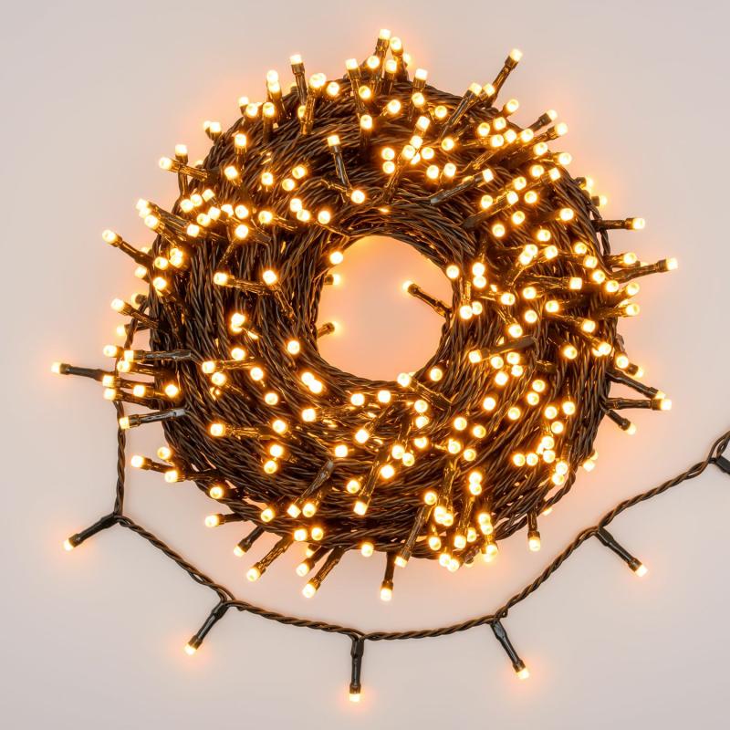 LED Strings | 30m String LightS, 500 Dual LED Warm White and Extra Warm White, Green Cable LED Strings LED Strings