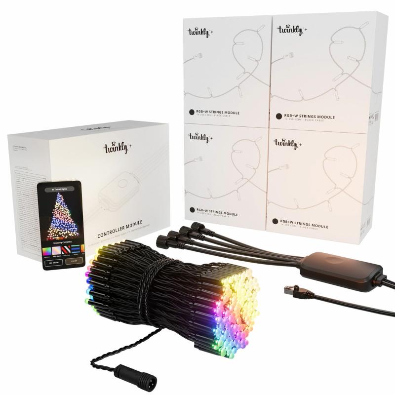 LED Strings | 4 x 25 meters Twinkly Plus RGB and Warm White String Lights and WiFi Ethernet Controller – TWINKLY PLUS LED Strings LED Strings