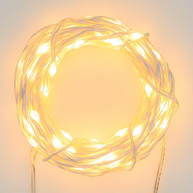 Micro-LED Strings | 50m 500 Traditional Warm White MicroLEDs Pro String Lights, White Metal Wire – MicroLED PRO Micro-LED Strings Micro-LED Strings