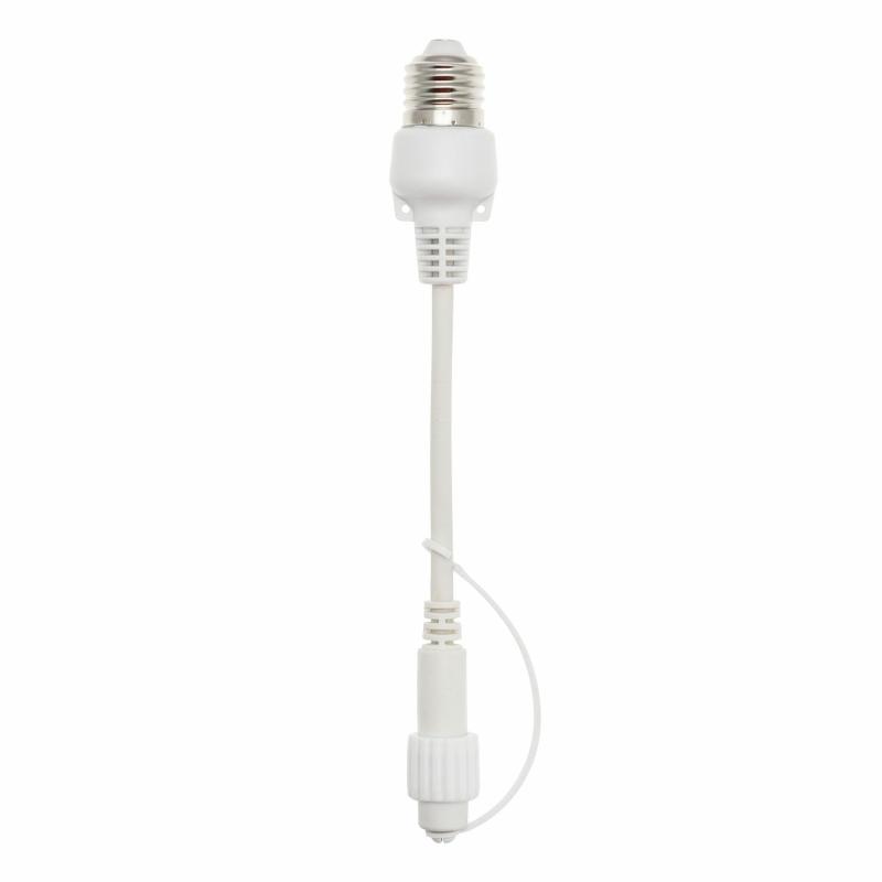 Optional Accessories | E27 Festoon Stopper with PML Connector, 20cm, White Cable – Vintage Led Pro Accessories Optional Accessories