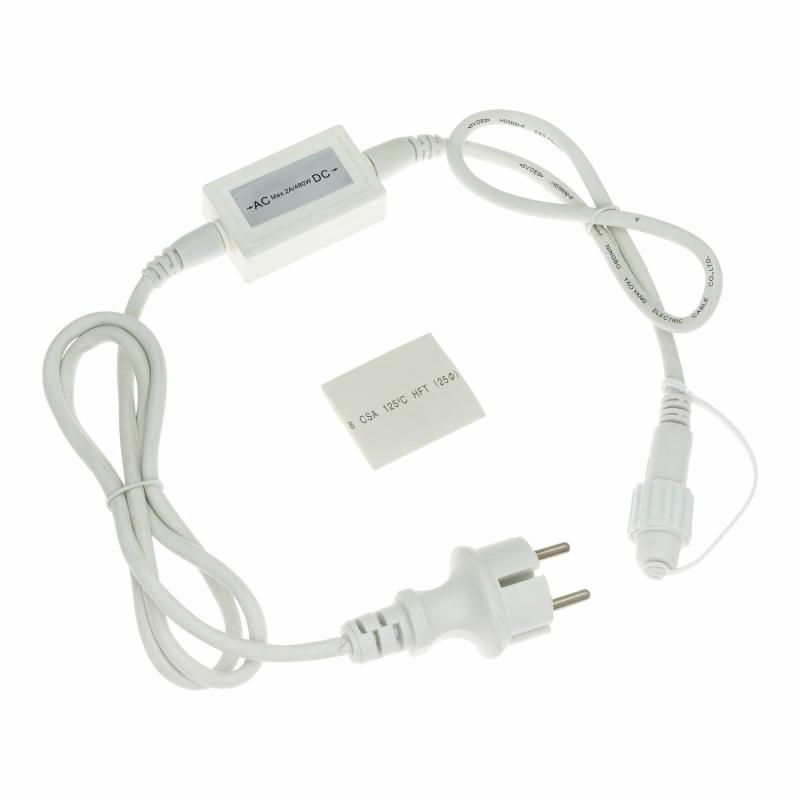 Power Supplies and Controllers | PML Power Cord, 1.5m White Cable, With AC-DC, IP67 – PML series Accessories Power Supplies & Controllers