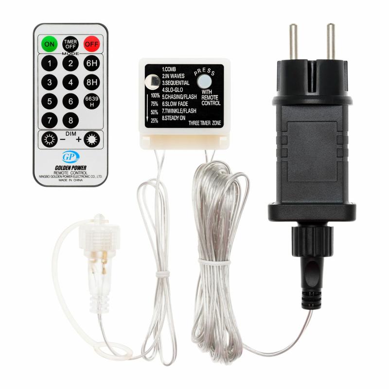 Power Supplies and Controllers | Smart Connect Transformer Plug, Memory, Remote Control and Timer 8-16 Hours, up to 1500 Leds – SMART CONNECT Accessories Power Supplies & Controllers