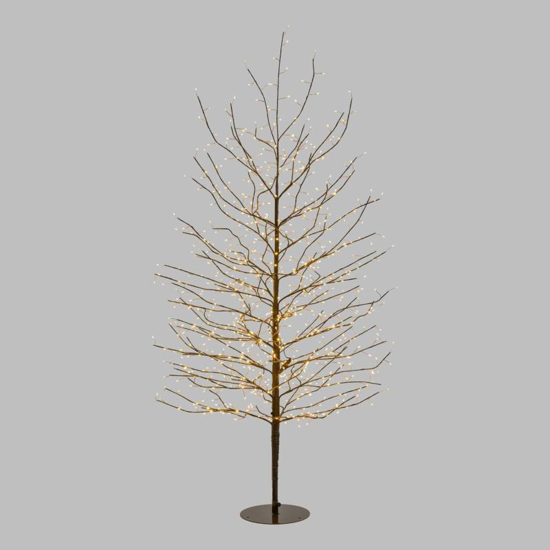 Tree Lights | Brown Linden Branch Tree, h 1.7 m, 784 Warm White MicroLEDs, Indoor use Branches & Tree Lights Tree Lights