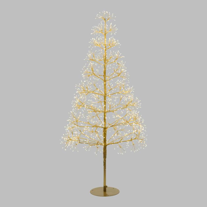 Tree Lights | Champagne RICHE Tree, h 120 cm, 1000 Warm White and White MicroLEDs, Indoor Use Branches & Tree Lights Tree Lights