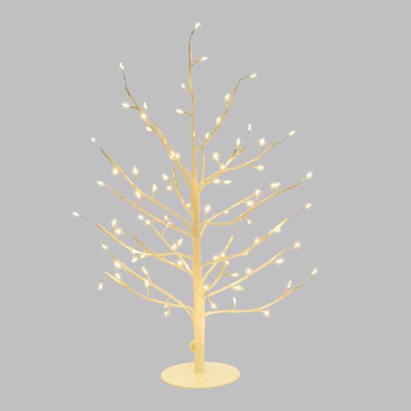 Tree Lights | White Linden Branch Tree, h 0.45 m, 108 Warm White MicroLEDs, Indoor use Branches & Tree Lights Tree Lights