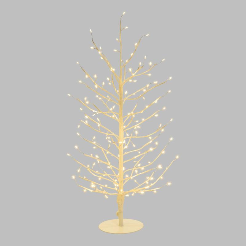 Tree Lights | White Linden Branch Tree, h 0.6 m, 160 Warm White micro LEDs, Indoor use Branches & Tree Lights Tree Lights