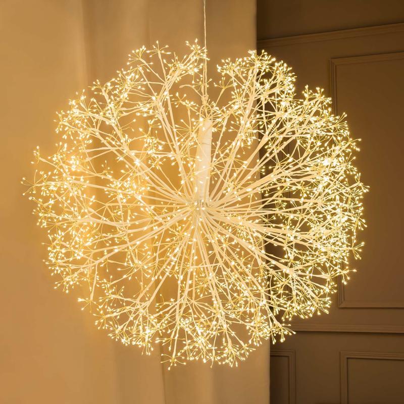 Twigball | RICHE Sphere with White Branches, Ø 100 cm, 3780 Warm White MicroLEDs, Indoor Use Branches & Tree Lights Twigball