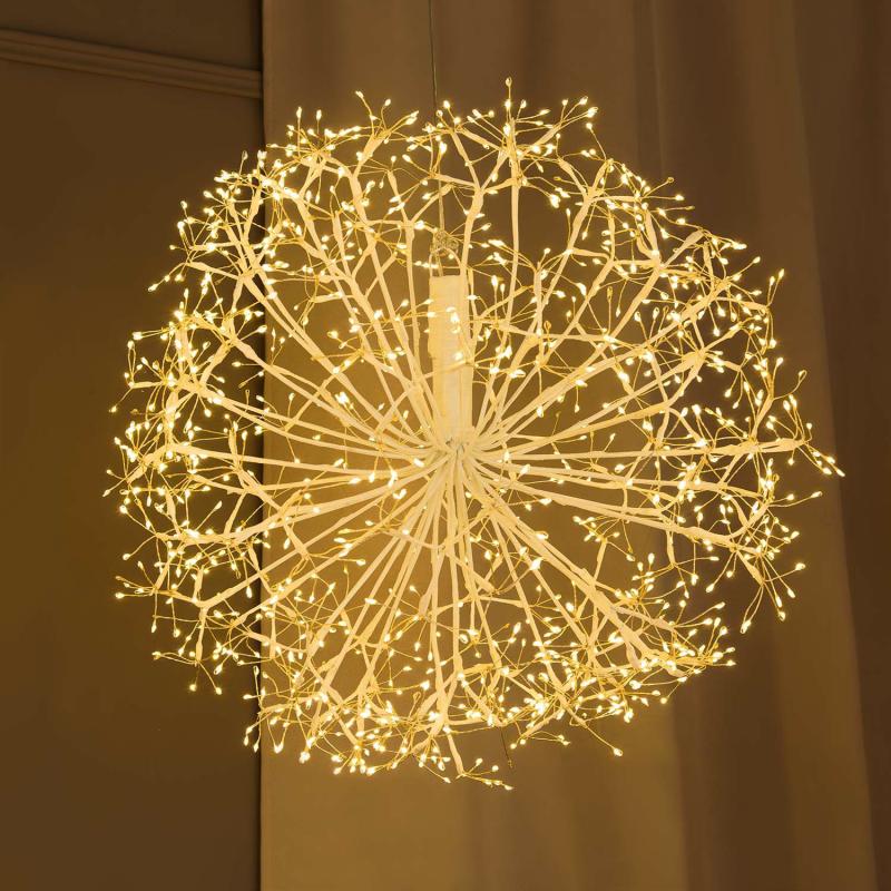 Twigball | RICHE Sphere with White Branches, Ø 60 cm, 1200 Warm White MicroLEDs, Indoor Use Branches & Tree Lights Twigball