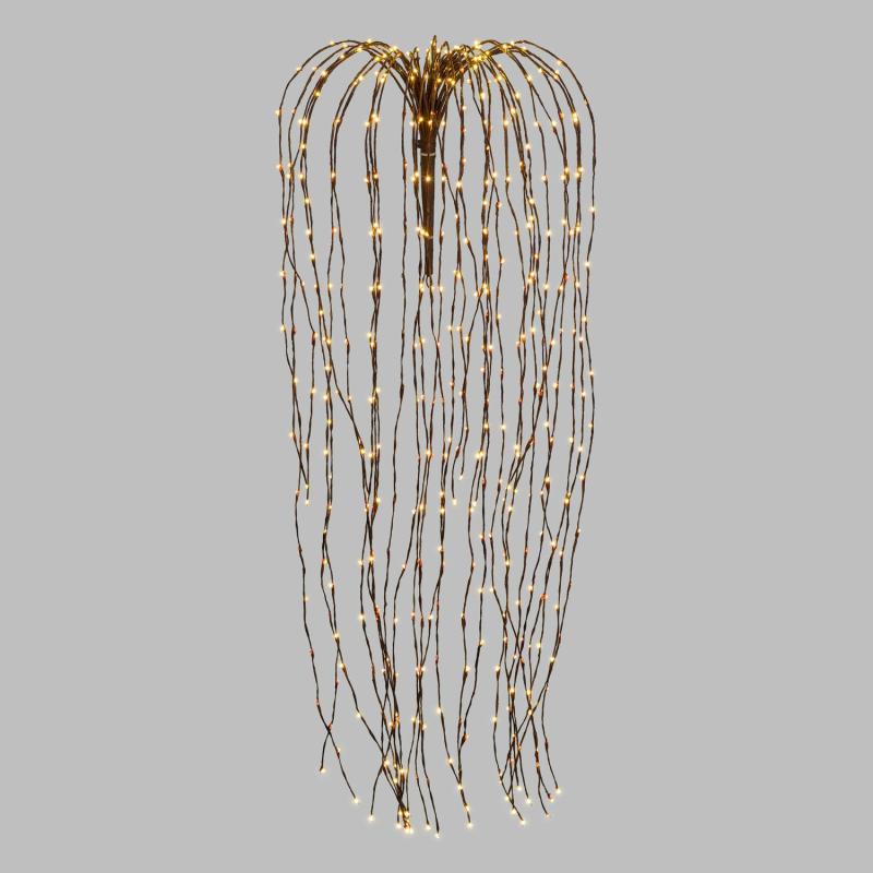 Willow Tree Lights | 1.2m Brown Willow Branch Lights, 480 Warm White MicroLEDs, Cooper Metal Wire Branches & Tree Lights Willow Tree Lights