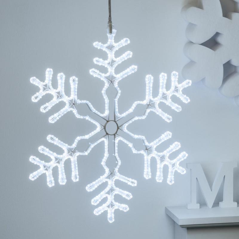 2D Figure Lights | 60 x 55cm 840 White LEDs Snowflake 2D Figure Lights 2D Figure Lights