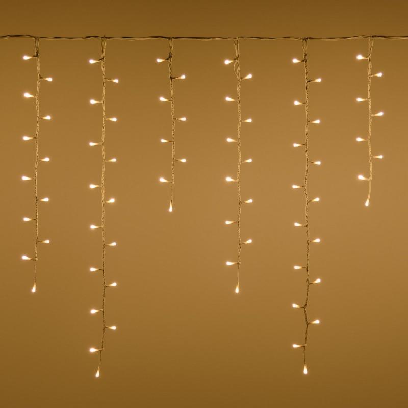 Icicle Lights | 3.6 x h 0.8m Snow Light Icicle light, 288 warm white LEDs, white cable Curtain & Net Lights Icicle Lights